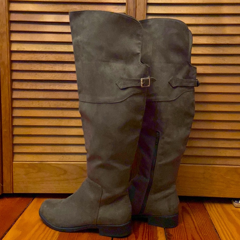 Over the Knee Faux Suede Boots